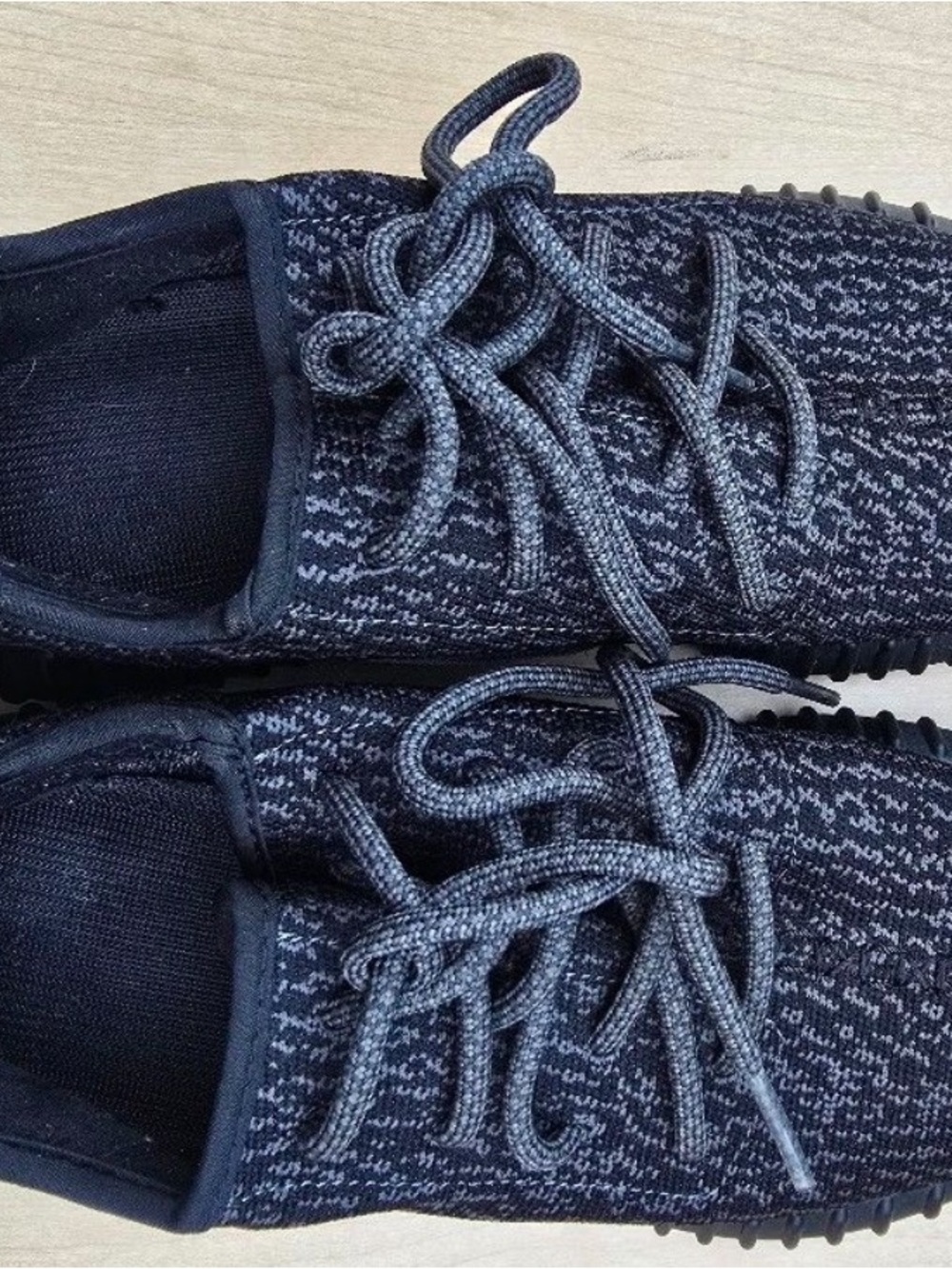 Adidas YXY Black and Gray Knit Lace-Up Sneakers